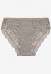 Szare Majtki Figi Ozdobione Subtelną Koronką Hiesa. Szare majtki damskie Born2be, z bawełny. Za 3.99 zł.
