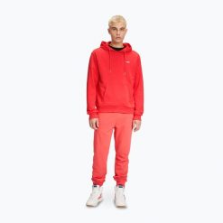 Bluza męska FILA Bengel Regular Hoody. Czerwone bluzy męskie Fila, m, bez wzorów, casualowe, bez ramiączek, bez kaptura. Za 149.99 zł.
