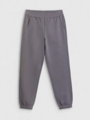 4F Spodnie dresowe joggery damskie - szare S. Szare spodnie dresowe damskie 4F, bez wzorów, z dresówki. Za 129.99 zł.