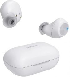 SŁUCHAWKI DOKANAŁOWE TRUE WIRELESS “SPIRIT CHOP II“NEW BIAŁE. Białe słuchawki bezprzewodowe Hama. Za 164.33 zł.