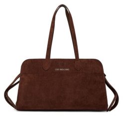 Torebka LOVE MOSCHINO. Brązowe shopperki damskie Love Moschino, bez wzorów, bez dodatków. Za 939.99 zł.