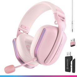 Słuchawki Oniverse Polaris wireless gaming headset, pink. Różowe słuchawki bezprzewodowe Oniverse. Za 283.70 zł.