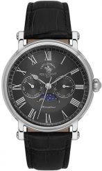 Zegarek męski Santa Barbara Rocket Polo Club SB.4.10033-2 czarny. Czarne zegarki męskie Santa Barbara Rocket Polo Club, bez wzorów. Za 570.00 zł.