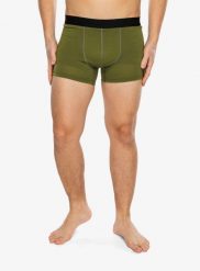 Bokserki termoaktywne Sensor Merino Active Boxers. Zielone bokserki męskie Sensor, bez wzorów, z materiału. Za 181.49 zł.