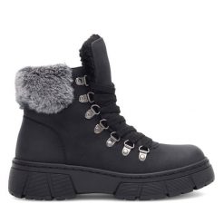 Trapery Go Soft. Czarne trapery damskie GO SOFT, bez zapięcia. Za 129.99 zł.