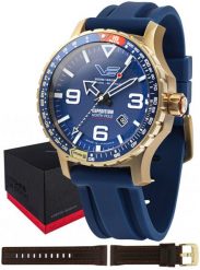 Zegarek męski Vostok Europe YN55-597B730S niebieski. Niebieskie zegarki męskie Vostok Europe, bez wzorów. Za 3,056.06 zł.