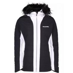 Kurtka narciarska damska Fundango Salina Padded. Białe kurtki sportowe damskie FUNDANGO, l, bez wzorów, z materiału, bez ramiączek, bez kaptura, narciarskie. Za 699.00 zł.