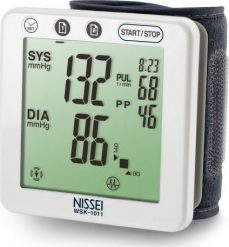 Ciśnieniomierz Nissei Ciśnieniomierz elektroniczny nadgarstkowy Nissei WSK-1011. Ciśnieniomierze Nissei. Za 160.36 zł.
