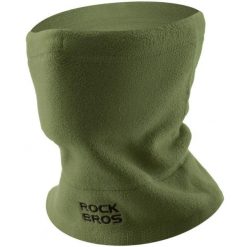 Komin maska polarowa na twarz dla dorosłych 3w1 Rockbros M012 wielofunkcyjna. Zielone szaliki męskie ROCKBROS, bez wzorów, z polaru. Za 49.90 zł.