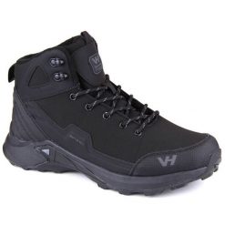 Buty trekkingowe Potocki VanHorn WOL201 wodoodporne czarne. Czarne trekkingi męskie z softshellu, bez zapięcia. Za 313.52 zł.