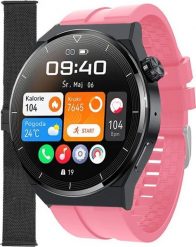Smartwatch Enter SAT.14.539.144-SET Różowy. Czerwone zegarki smartwatch Enter, bez wzorów. Za 299.00 zł.
