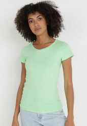 Niebieska Bluzka w Stylu Nietoperza Fadeasia. Niebieskie bluzki damskie Renee, l, bez wzorów, bez kołnierzyka, bez ramiączek. W wyprzedaży za 39.99 zł.