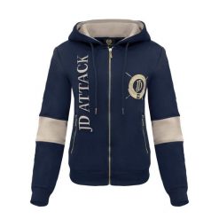 Bluza z zamkiem JD ATTACK Stefanie. Czerwone bluzy damskie JD ATTACK, l, bez wzorów, z bawełny, bez ramiączek, bez kaptura. Za 189.00 zł.