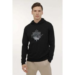 Bluza męska LUMBERJACK RENATO. Czarne bluzy męskie Lumberjack, m, bez wzorów, bez ramiączek, bez kaptura. Za 159.99 zł.