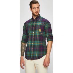 Polo Ralph Lauren - Koszula. Zielone koszule męskie Polo Ralph Lauren, m, bez wzorów, z bawełny, casualowe, bez kołnierzyka, bez ramiączek. Za 549.90 zł.