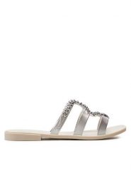 Melissa Klapki Melissa Slide + Bo.Bo. Ad 33862 Biały. Białe klapki damskie Melissa, bez wzorów, z tworzywa sztucznego, bez obcasa, bez zapięcia. Za 299.99 zł.