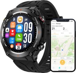 Smartwatch Wenom SMARTWATCH MĘSKI ZEGAREK FUNKCJA GPS ROZMOWY CIŚNIENIE 650mAh SMART WATCH. Zegarki męskie Wenom, bez wzorów. Za 269.00 zł.