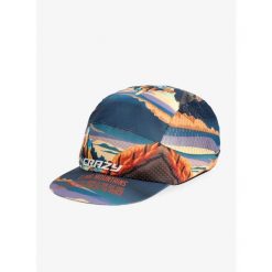 Czapka z daszkiem do biegania Crazy Pacman Cap Run - poster. Niebieskie czapki damskie CRAZY, bez wzorów, sportowe. Za 161.99 zł.