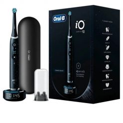 Szczoteczka do zębów ORAL-B iO Series 10 Cosmic Black elektryczna + ładowarka iO Sense Czarny. Czarne szczoteczki elektryczne BRAUN. Za 1,366.99 zł.