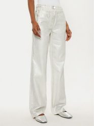 MAX&Co. Jeansy Basilio 2516131021200 Srebrny Wide Leg. Szare jeansy damskie MAX&Co., bez wzorów, z bawełny. Za 469.99 zł.