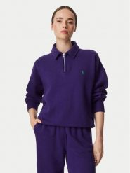 Polo Ralph Lauren Bluza 211B18685015 Fioletowy Regular Fit. Fioletowe bluzy damskie Polo Ralph Lauren, s, bez wzorów, z bawełny, bez ramiączek, bez kaptura. Za 773.99 zł.