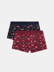Bokserki classic z motywem świątecznym 2 pack - wielobarwny. Bokserki męskie Sinsay, bez wzorów. Za 25.99 zł.