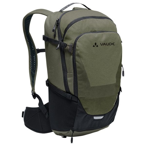 Plecak rowerowy Vaude Moab 20 II - cedar wood. Brązowe plecaki męskie Vaude, bez wzorów, z materiału. Za 423.49 zł.