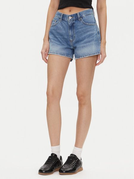 HUGO Szorty jeansowe Gimusa_B 50540565 Niebieski Relaxed Fit. Niebieskie szorty damskie Hugo, bez wzorów, z bawełny. Za 379.99 zł.