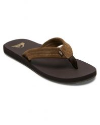 Sandały dla Mężczyzn CARVER SUEDE CORE Brązowy. Brązowe sandały męskie Quiksilver, bez wzorów, z kauczuku, bez zapięcia. Za 129.99 zł.