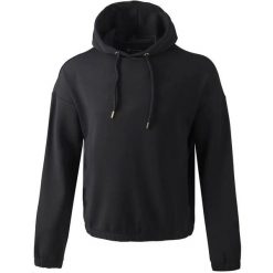 Bluza damska z kapturem Athlecia Namier. Czarne bluzy damskie Athlecia, bez wzorów, z dresówki, klasyczne, bez ramiączek, bez kaptura. Za 248.50 zł.