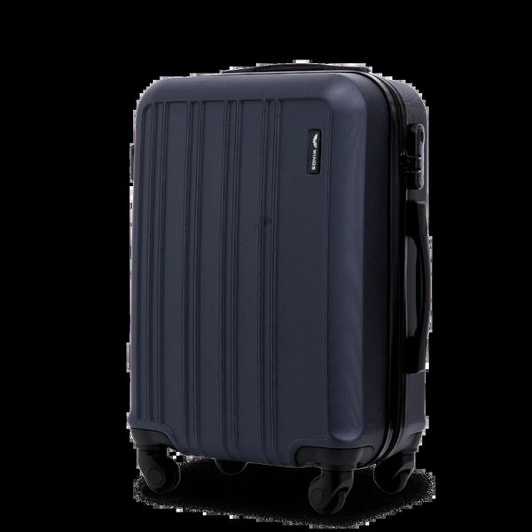Walizka kabinowa Wings 20" HARRIER Blue. Niebieskie walizki damskie Wings, bez wzorów, z materiału. Za 129.90 zł.