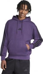 Adidas Bluza męska adidas Essentials 3-Stripes Fleece fioletowa JX0740 M. Fioletowe bluzy męskie Adidas, m, bez wzorów, bez ramiączek, bez kaptura. Za 279.27 zł.