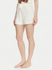 Guess Szorty materiałowe O6BD01 Z1148 Kremowy Regular Fit. Białe szorty damskie Guess, z aplikacjami, z materiału. Za 194.99 zł.