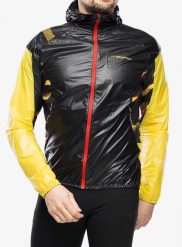 Kurtka do biegania La Sportiva Blizzard Windbreaker Jkt. Czarne kurtki męskie La Sportiva, l, bez wzorów, bez kaptura, do biegania. Za 532.39 zł.