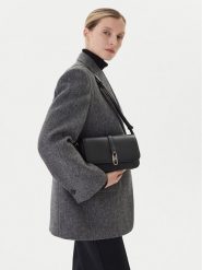 Tommy Hilfiger Torebka Th Libre Flap Crossover AW0AW17723 Czarny. Czarne listonoszki damskie Tommy Hilfiger, bez wzorów, ze skóry, bez dodatków. Za 519.99 zł.