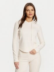 Guess Bluza V5RQ06 KCLH0 Écru Regular Fit. Bluzy damskie Guess, xxs, z aplikacjami, z syntetyku, bez ramiączek, bez kaptura. Za 179.99 zł.