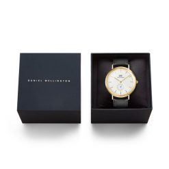 Zegarek Daniel Wellington. Czarne zegarki męskie Daniel Wellington, bez wzorów. Za 909.99 zł.
