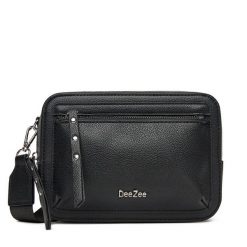 Torebka DeeZee. Czarne listonoszki damskie DeeZee, bez wzorów, bez dodatków. Za 129.99 zł.