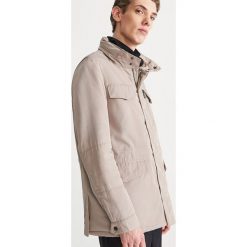 Kurtka z odpinanym kapturem - Beżowy. Brązowe kurtki męskie Reserved, l, bez wzorów, bez kaptura. Za 129.99 zł.