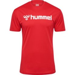 Koszulka Hummel Logo. Czerwone bluzki damskie Hummel, s, bez wzorów, sportowe, bez kołnierzyka, bez ramiączek. Za 117.00 zł.