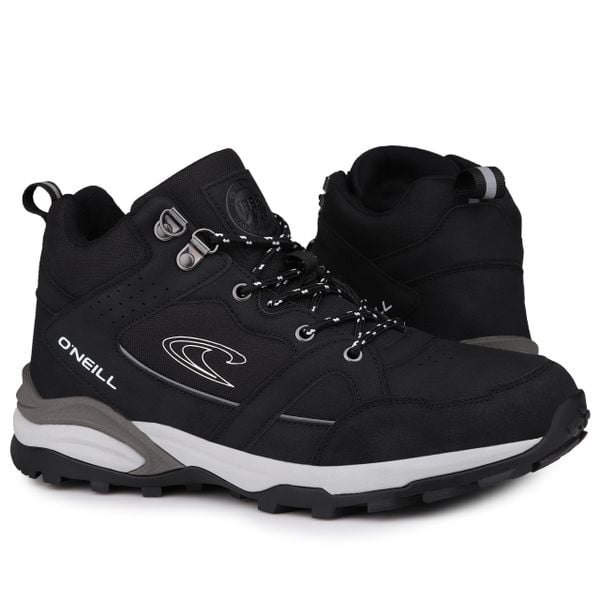 Buty męskie sportowe trekkingowe O'NEILL STRATTON MEN MID BLACK. Czarne trekkingi męskie O'Neill, bez zapięcia. W wyprzedaży za 239.00 zł.