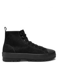 Calvin Klein Jeans Trapery Lugged Hybrid High Laceup Auth YM0YM01092 Czarny. Czarne buty zimowe męskie Calvin Klein Jeans, bez wzorów, z jeansu, bez obcasa, bez zapięcia. Za 559.99 zł.