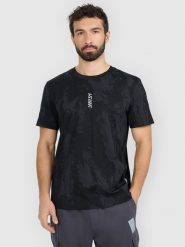 4F T-shirt regular z nadrukiem męski - czarny XL. Czarne t-shirty męskie 4F, m, bez wzorów, bez kołnierzyka, bez ramiączek. Za 79.99 zł.