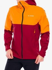 Kurtka przeciwdeszczowa męska Vaude Simony 2,5L Jacket IV. Czerwone kurtki męskie Vaude, l, bez wzorów, z materiału, bez kaptura. Za 702.89 zł.