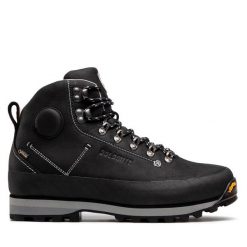 Trekkingi Dolomite. Czarne botki męskie Dolomite, bez wzorów, z gore-texu, sportowe, bez obcasa, bez zapięcia. Za 889.99 zł.