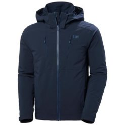 Kurtka narciarska Helly Hansen Alpha 4.0. Niebieskie kurtki sportowe męskie Helly Hansen, xl, bez wzorów, bez kaptura, narciarskie. Za 1,836.50 zł.