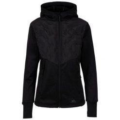 Kurtka Hybrydowa Damska Marney Active Hybrid Jacket. Czarne kurtki sportowe damskie Trespass, l, bez wzorów, bez ramiączek, bez kaptura, trekkingowe. Za 267.99 zł.