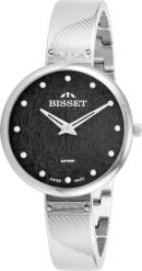 Zegarek Bisset Zegarek damski Bisset BSBF20SIBX03BX CYRKONIE srebrny. Szare zegarki damskie Bisset, srebrne. Za 269.00 zł.