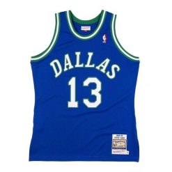 Koszulka Dallas Mavericks Swingman Steve Nash 1998/99. Niebieskie bluzki damskie Mitchell & Ness, bez wzorów, sportowe, bez kołnierzyka, bez ramiączek. Za 517.00 zł.