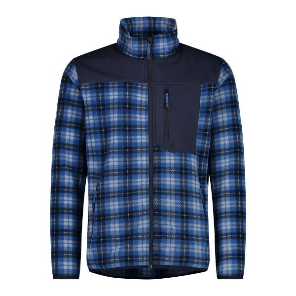 Bluza męska turystyczna CMP 34H0597. Niebieskie bluzy męskie CMP, m, bez wzorów, sportowe, bez ramiączek, bez kaptura. W wyprzedaży za 249.99 zł.